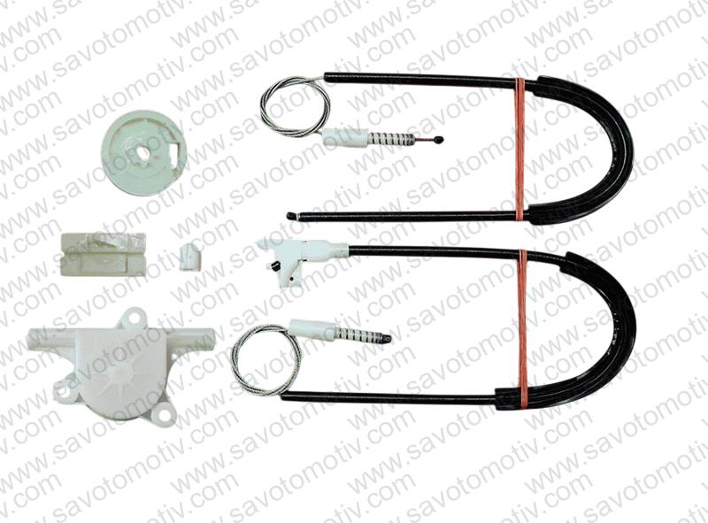 (1996-2003) RENAULT MEGANE 1 CAM KRİKOSU TAMİR SETİ ÖN SOL MOTOR KAPAKLI (OEM CODE: 7700834347)